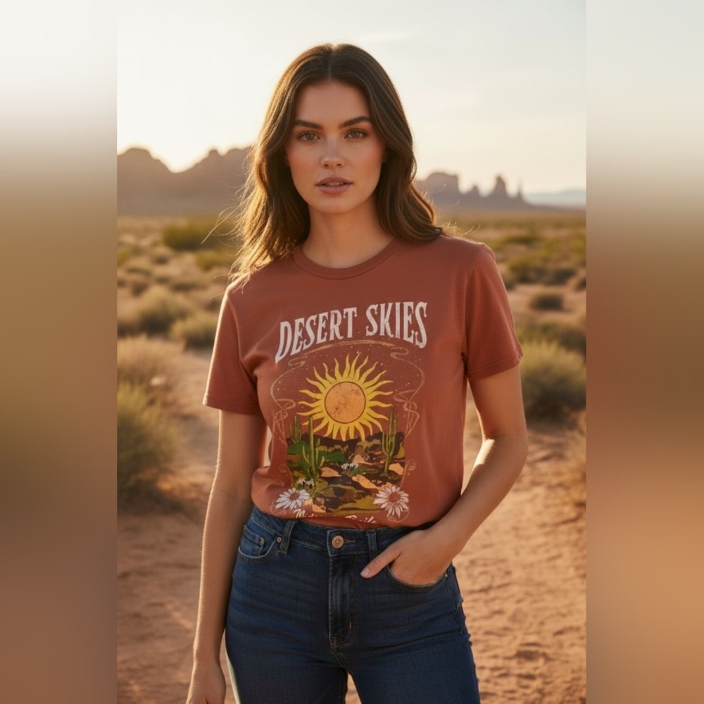 Desert Skies Midnight Trails Graphic Tee